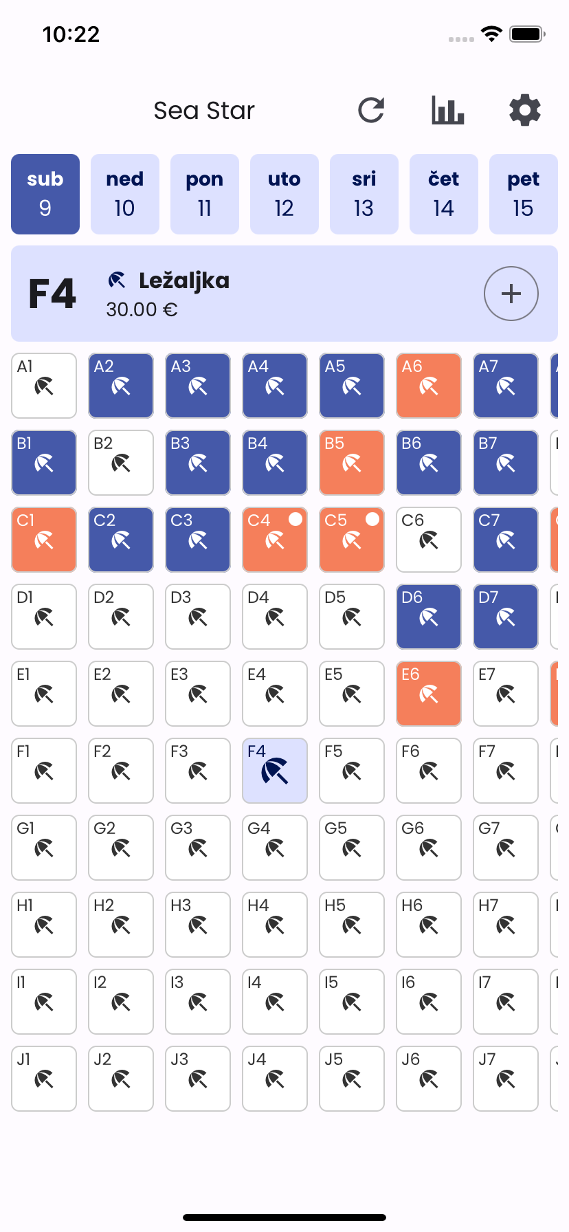 Plažica App Screenshot